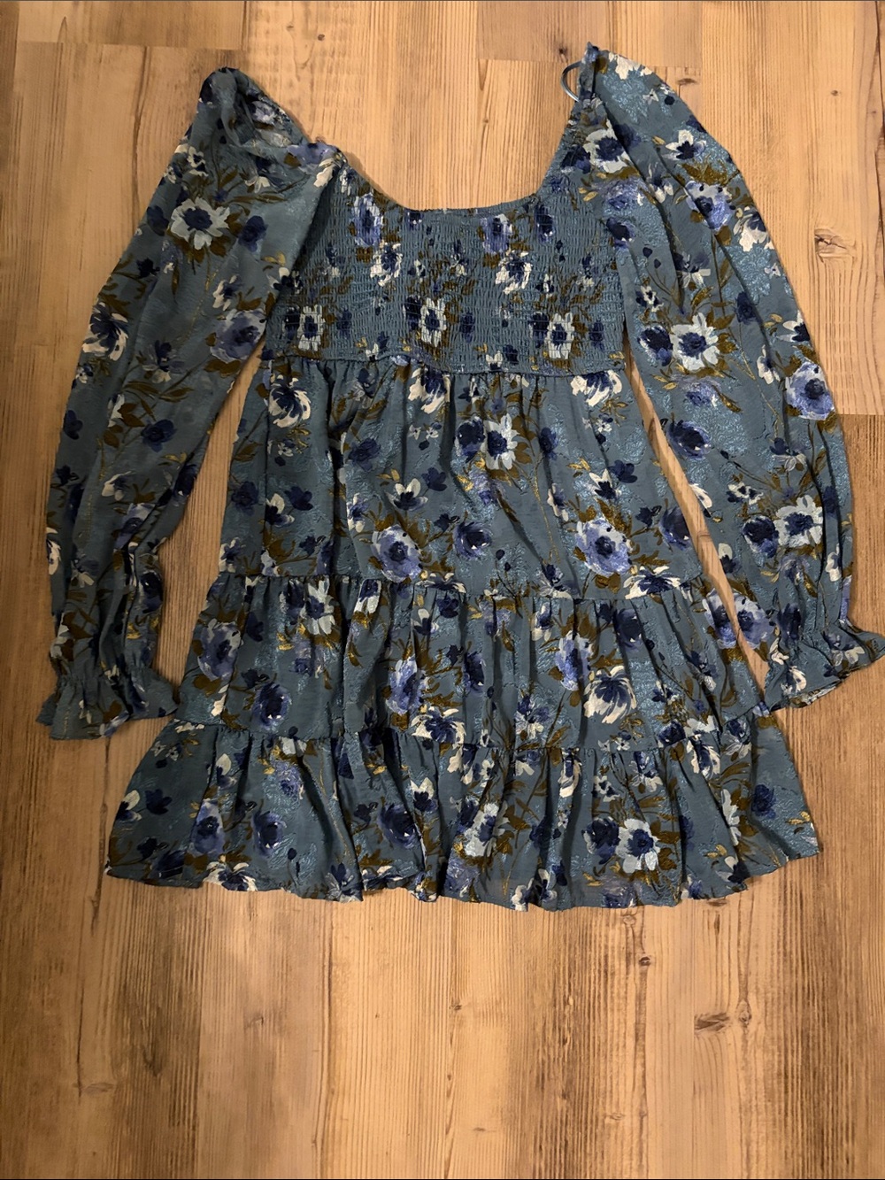 Blue Floral Dress
